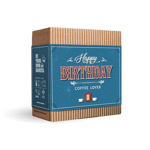 Kaffee Geschenk Set zum Geburtstag - 7 Beste Single Estate Spezialitäten & Bio Kaffees Aus Aller Welt | Brauen & Genießen Sie Jederzeit & Überall | Kaffeeliebhaber Geschenkidee für Männer & Frauen