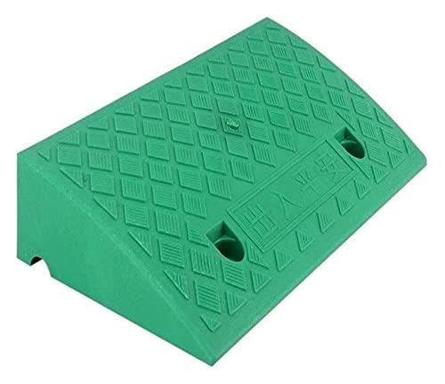 Rampas de plástico para sillas de ruedas 50x27x13 cm verdes miniatura 1