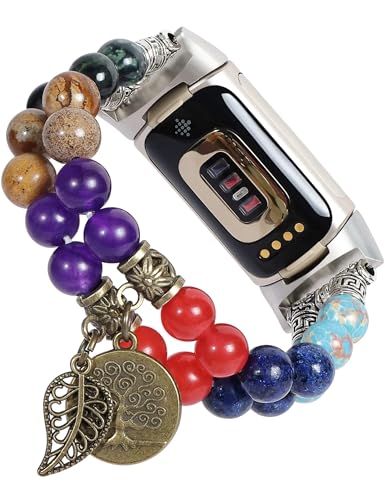 [FTWIND] oh fitbit charge 5/6 ohΉ VR΃r[YuXbg p GlM[Xg[ q[ONX^ Xgb` `NuXbg ̎Ɏ (colorfulgems, 14`