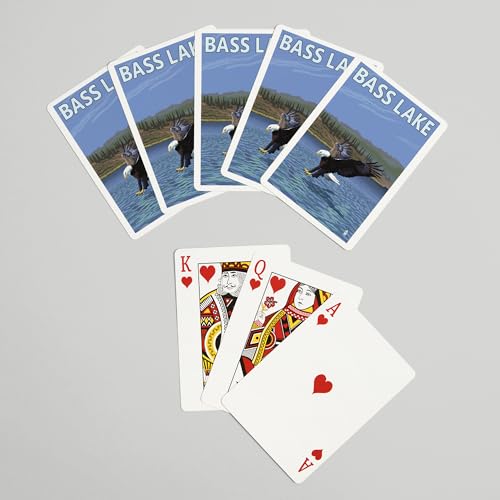 Baraja de Poker Bass Lake California de 52 Cartas miniatura 7