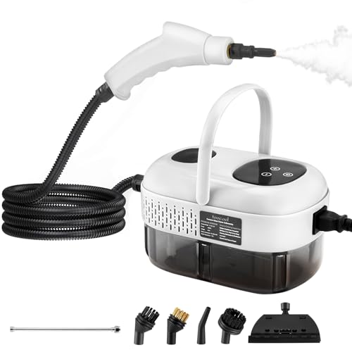 Limpiador a Vapor con 5 Cabezales, 1100ml Vaporeta Limpieza Hogar Potente 2500W, 6 Velocidades, Portátil Máquina de Limpieza a Vapor Presurizada de Alta Temperatu para Cocina, Baño, Coches Limpiador a Vapor con 5 Cabezales, 1100ml Vaporeta Limpieza Hogar Potente 2500W, 6 Velocidades, Portátil Máquina de Limpieza a Vapor Presurizada de Alta Temperatu para Cocina, Baño, Coches