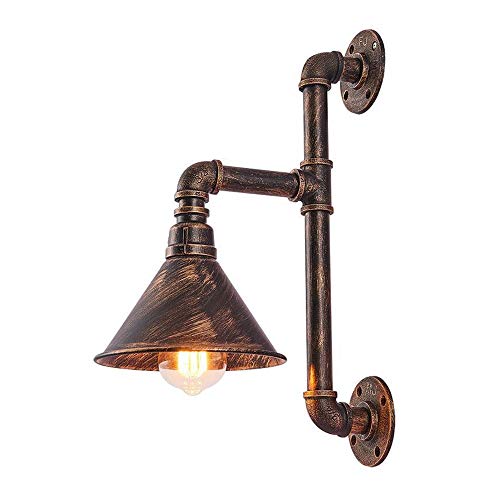 Luminaire mural rustique pour loft et appliques industrielles en métal