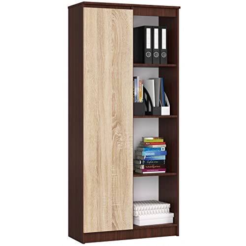 Questa libreria consente di riporre una varietà di oggetti, e il tutto è realizzato con materiali di buona qualità che mostrano un'elevata resistenza. Lunghezza 80cm – Altezza 180cm –Profondità 35 Peso 50 kg