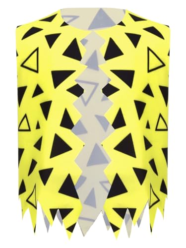 Kids Boys Caveman Clothing History Outfits Tank Top Sleeveless Jagged Trim Vest with Inflatable Stick3