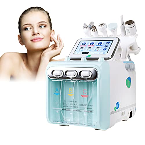 JJ.Yoma Hydrogen Oxygen Facial Beauty Machine, 6 in 1 Hydro Oxygen Jet Micro Bubbles Sprayer Hydrofacial Machine Pore Blackhead Clean Facial Beauty Machine