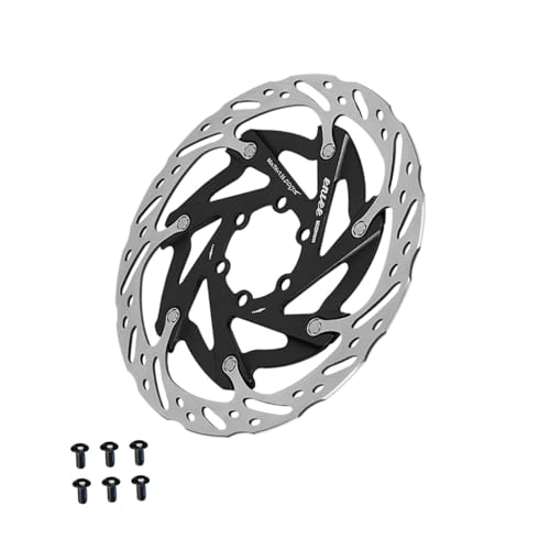 FytStycale Bike Disc Brake Rotor Braking 160mm Heat Dissipation Lightweight Repair Parts Bicycle Rotor for Cycling Road Bike Sports, Black