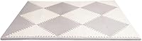 Skip Hop Playspot Interlocking Foam Play Mat Tiles 70x56 Grey/Cream - Baby Safe Custom Floor for All Ages