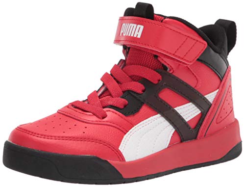 PUMA Kids Boys Backcourt Mid Lace Up Sneakers Shoes Casual - Red - Size 2 M
