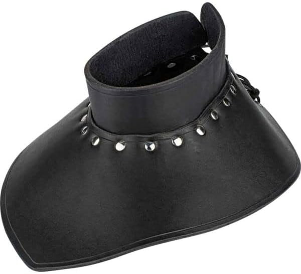 ARTIZANSTORE Leather Armor | Authentic Medieval Gorget with Collar | Ideal for LARP & Costume Events | Great Gift for History Enthusiasts