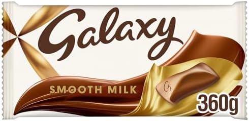 Galaxy Smooth Milk Chocolate Bar for Sharing, Chocolate Gift, Movie Night Snacks, 360g