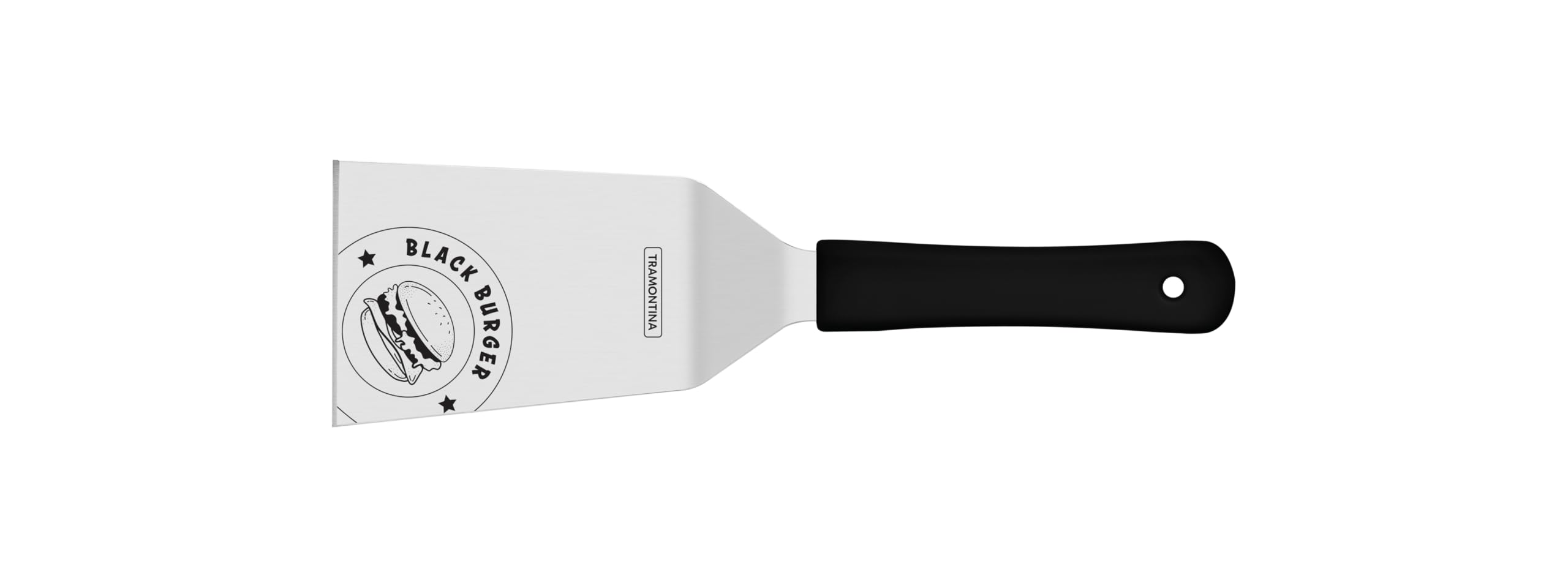 Tramontina 24542-106 CHURRASCO Black Grill and Plancha Spatula, Stainless Steel