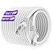 Produktbild Soibke LAN Kabel 50 Meter, Netzwerkkabel 50m Cat 7, Wlan Kabel 10Gbps 600MHz Geschirmt S/FTP Ethernet Weiß Hochgeschwindigkeits Outdoor Patch Gigabit RJ45 Internet für Router Modem