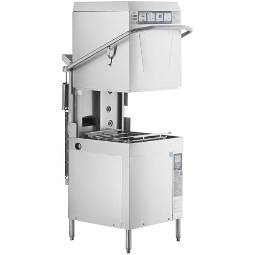 AM16VL-BAS-4 High Temperature Ventless Dishwasher, 480V 3 Phase, 45 Racks/Hour, WiFi Enabled