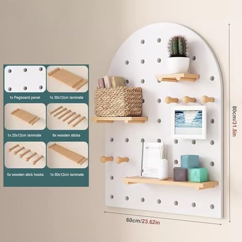 Werkzeug-Lochwand-Garagenregal, Bohreraufbewahrung, Schraubenschlüssel-Set, Halterungen, Lochwand-Paneel-Set, Holz-Lochwände, Lochwand-Wandorganisation, Lochwand-Wandaufbewahrung für Schlafz