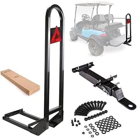 10L0L Universal Golf Cart Rear Safety Grab Bar Fits Club Car, EZGO, Yamaha