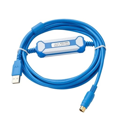 GPW-CB02 Communciation Cable Suitable GP3000 Below Touch Screen Programming Cable GPWCB02 GPWCB03 Adapter (Color : GPW-CB02 Gold Plated, Size : 3m)