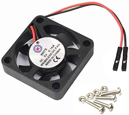 MeiYiHeng DC 5V Brushless CPU Cooling Fan with Screws for Raspberry Pi 3 / Pi 2 Model B RPI B+