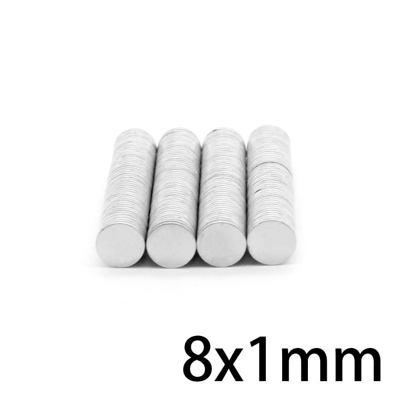 50/100/200/500/1000PCS 8x1 mm Round Magnetic Permanent Rare Earth Neodymium Disc 8x1mm 8 * 1 mm Magnet(200PCS)