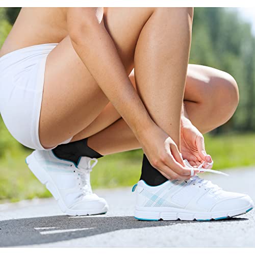 Athletic Ankle Womens Socks Running Compression Socks for Women Cozy 5 Pack Low Cut Performance Soft Tab Socks 6