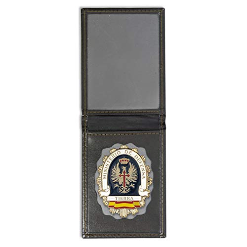 Cartera + Placa Ministerio de Defensa - Ejército de Tierra | Cartera de Polipiel identificativa con...