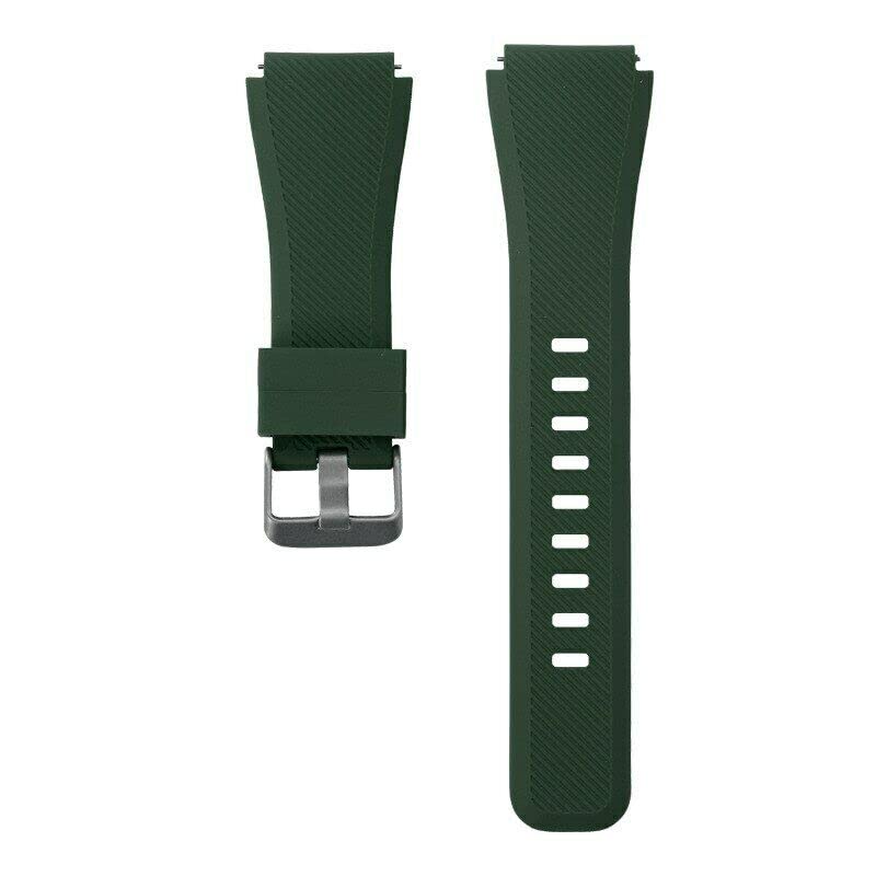 Compatible For Garmin Approach S40/Forerunner 245/F55/645 /Vivomove HR/Luxe/Style/Venu/Venu SQ/Vivoactive 3/Music/Strap Silicone Fitness Wrist Smart Watch Band (Army Green)