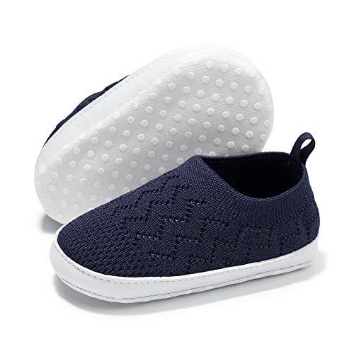 Image of Meckior Infant Baby Girls Boys Canvas Shoes Soft Sole Toddler Slip On Newborn Crib Moccasins Casual Sneaker Austin Boy's Flat Lazy Loafers First Walkers Skate Shoe