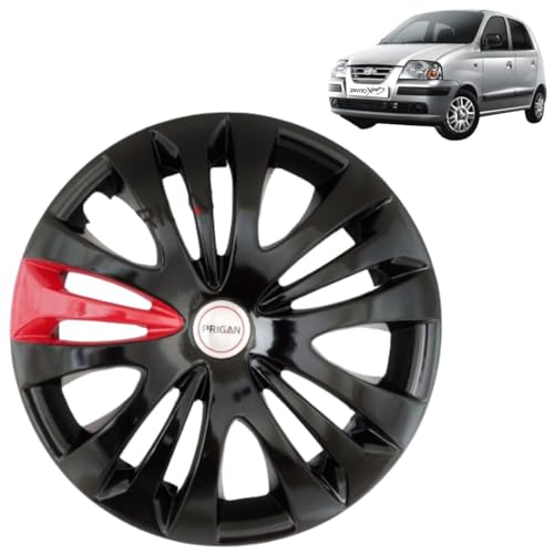 Image of Prigan XING Black Red Wheel Cover 13 inch for -XING (Set of 4 Pcs) (Press Fitting) Model- Camry Black Red 13