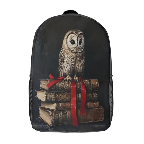 OSBELE Tawny Búho Niños Bolso Tres libros gastados Mochilas Escolares Adolescentes Para Escuela Intermedia Mochila Escolar Niño Y Niñas Juveniles Instituto Bolsas Escolares 17inch