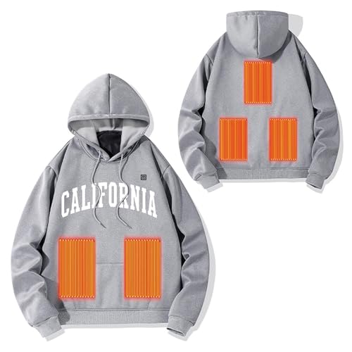 Veste homme chauffante contre le froid gilet électrique femme pour sorties hiver