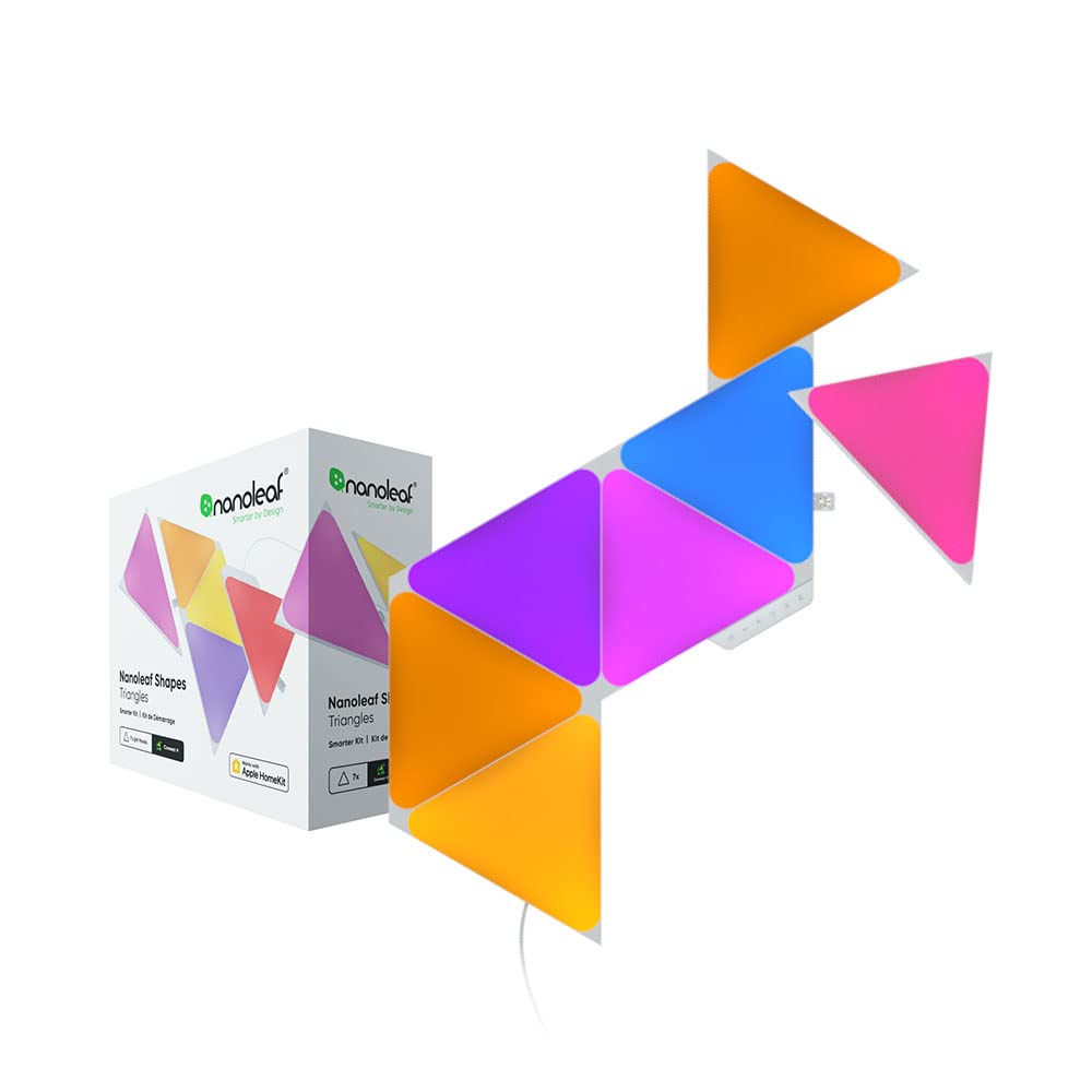 Nanoleaf Shapes Triangles Smarter Kit with 7x Multicolor Triangle