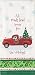 All Roads Lead Home for the Holidays Old Red Pickup Truck Kitchen Tea Towel