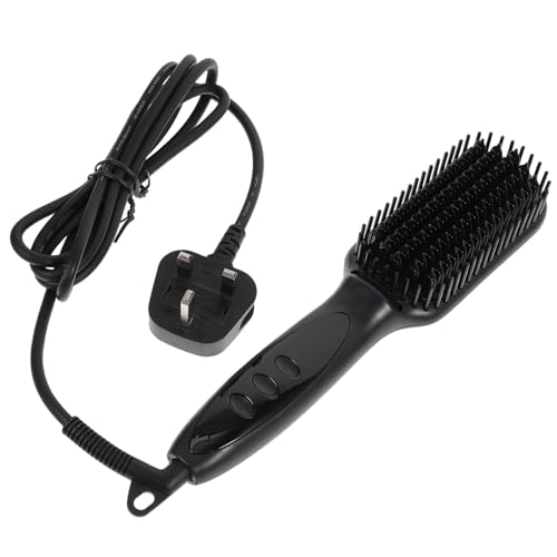 Gatuida Men's 6-Gear Hair Straightener Comb and Beard Straightener Brush Multi-Functional Hair Straightening Tool for Salon and Home Use