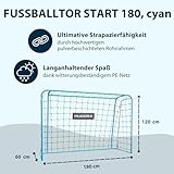 HUDORA Start Fußballtor in 180 x 120 x 60 cm - Standfestes Tor für Kinder & Erwachsene - Hochwertiges Outdoor-Tor mit praktischem Klicksystem - Garten-Tor für Freizeit & Training - 2