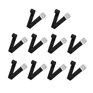 Fietsstuurband 10 stuks vrachtbanden met bevestiging gesp Polyester Fiber Fixing Kit voor Motorfiets Auto Fiets Frame…