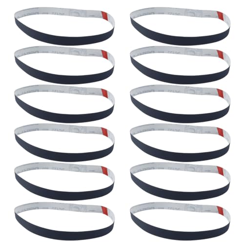 Hoite 15 Stück 25 x 760 mm Schleifbänder Körnung 600 800 1000 Siliziumkarbid für Metall Holz Glas Gummi Kunststoff Stein Automobil-Bandschleifer