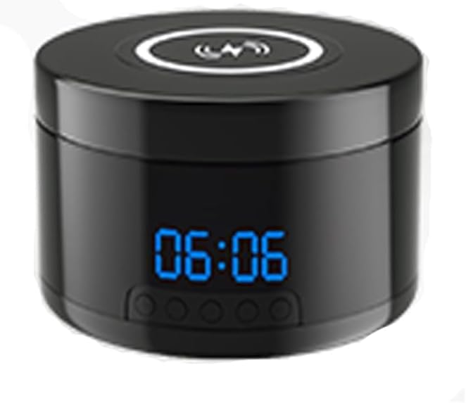 Smart Security Camera - 1080P Indoor Cameras for Home Security - Pet/Dog Camera with Motion Tracking - 15W Fast Phone Charger - Digital Clock