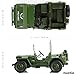 NUOTIE 1/18 Scale Military Tactical Jeep Car Model Willys MB U.S. Army Truck Miniature Military Utility Off Road Vehicle Alloy Metal Diecast Model for Adults Collection or Gift