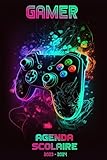  Agenda Scolaire 2023 2024 Gamer Gaming Jeux vidéo: Organisateur et Planificateur Journalier  1 Jour Par Page  pour étudiants, collège, Lycée, primaire  Format A5