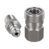 Quick Connect Adapter, Male & Female Industrial Air Hose Quick Connector 8mm 1/8 npt Thread Air Tool Fittings Accessories
