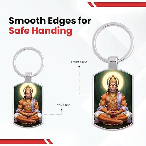 Image of Stylish Metal Keychains with Permanent Glossy Print - Inspirational Quotes & Spiritual Designs - Perfect Key chains for loved ones, Personal Use, Gifts & Return Gifts
