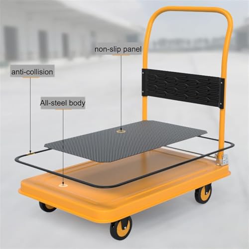 Carretilla plegable con 4 ruedas y borde de goma antideslizante miniatura 3
