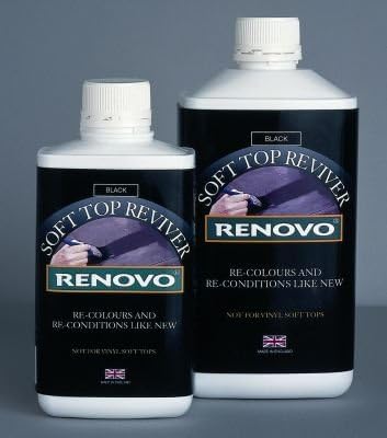 Renovo Soft Top Reviver (Dark Blue) 1 Litre For Convertible Soft Top Car Roof