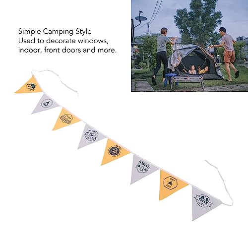 Bandeira de Flâmula, Tecido Oxford Decorativo de Estilo Simples, Fácil de Instalar, Bandeira Triangu