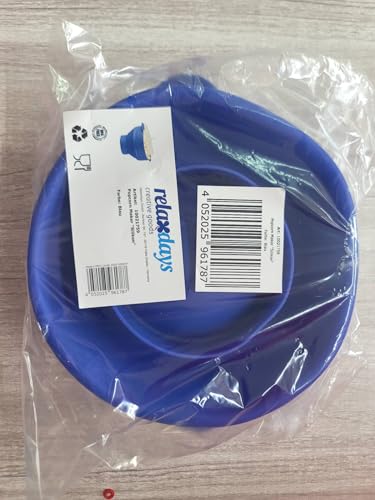 Relaxdays Silicone Microwave Popcorn Maker, Collapsible Popcorn Popper, No Oil, Blue - Image 8