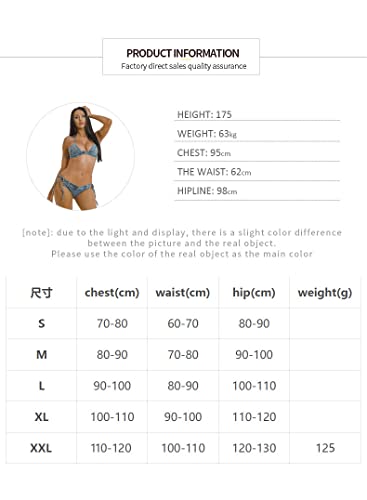 Women's Denim Bikini Set Thong with Jeans Shorts and Bra for Beach and Bar Nightclub Performance M - Image 3
