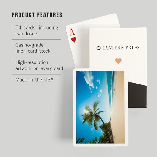 Baraja Tropical Beach con Palma, 52 Cartas Póker miniatura 3
