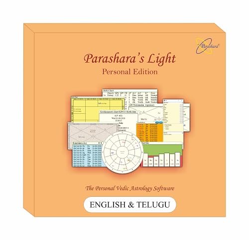 Parashara's Light Astrology Software (Personal Edition) - (English + Telugu) Bilingual for Windows (USB Pendrive)