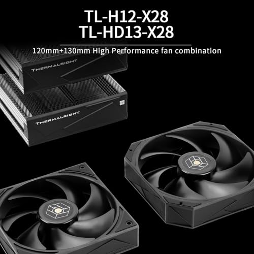 Image of Thermalright Royal Pretor 130 CPU Air Cooler, Computer Double Towers Radiator, 6 Heat Pipes CPU Cooler, Dual PWM Fans,High Performance PC Cooling,for AM4 /AM5;Intel 1851 /1700 /115x /1200 /2011