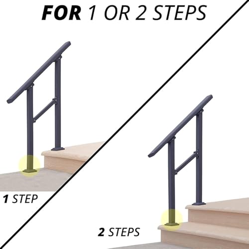 Rampe d'escalier extérieure en fer forgé pour éviter les chutes - 6