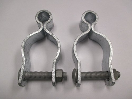 Pressed Steel Chain Link Fence Frame Hinge W/Bolt - (2 Sets Pack) (1-5/8") #TOP3